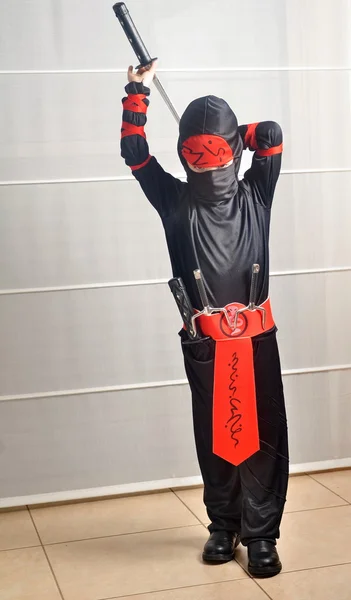 Ragazzo ninja Purim - halloween- — Foto Stock