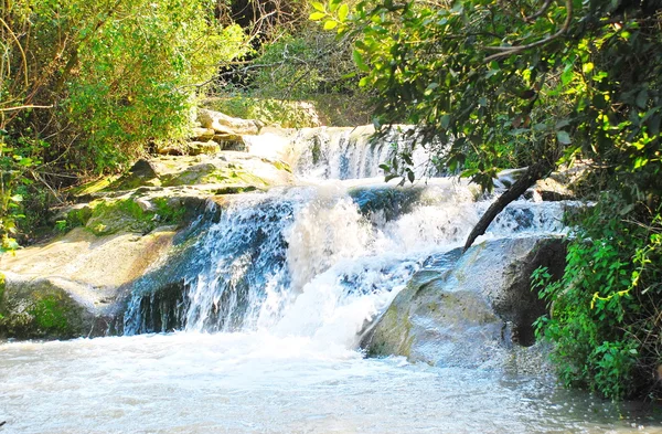 Vattenfall vid floden jordan — Stockfoto