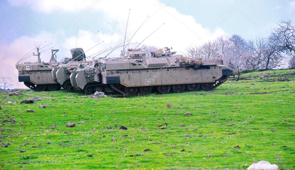 Israeli Tanks in the Golan Heights