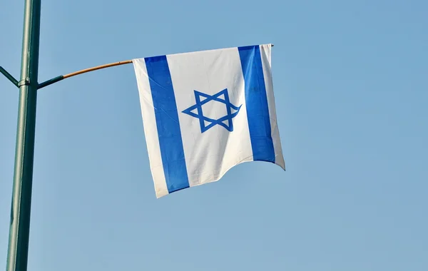 Israël vlag op independence day — Stockfoto