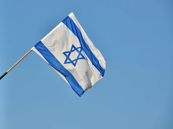 Izrael vlajka na den nezávislosti — Stock fotografie