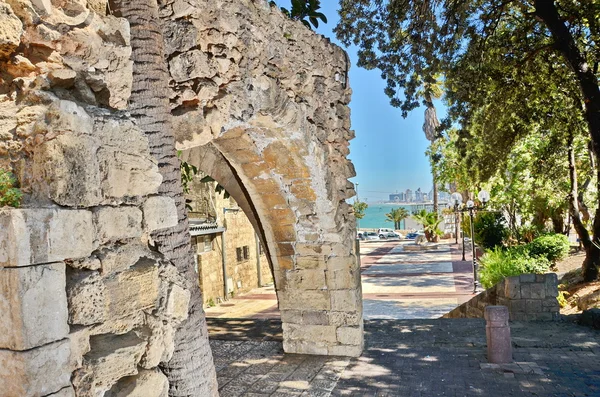 Alte bögen in jaffa, israel — Stockfoto