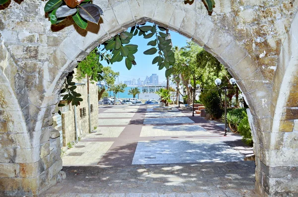 Vieilles arches à Jaffa, Israël — Photo