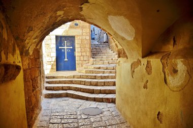 Yafa ve tel aviv sokakta