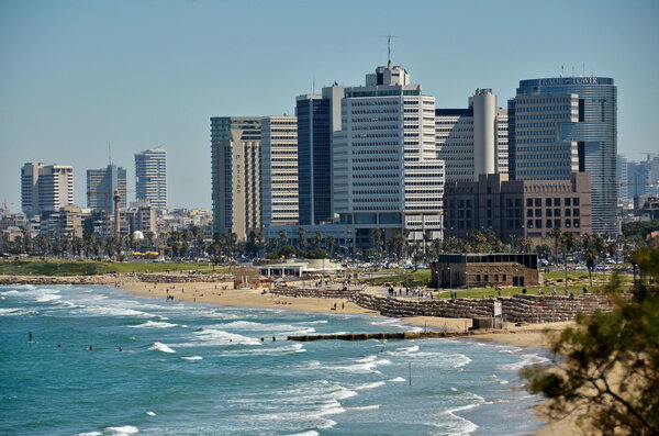 The Tel Aviv sky line