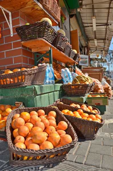 Portakal jaffa piyasada — Stok fotoğraf