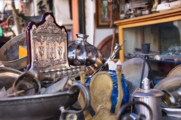 An old Menorah in an antique store — Stock Photo, Image