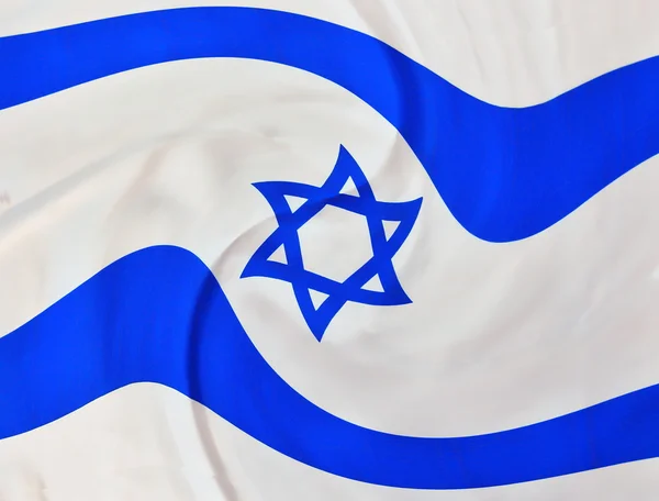 Spletitý Izrael vlajka na den nezávislosti — Stock fotografie