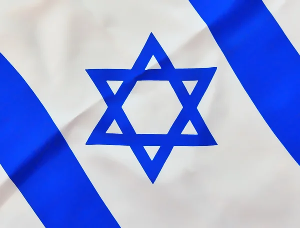 Stanted Izrael vlajka na den nezávislosti — Stock fotografie