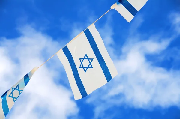 Banderas de Israel el Día de la Independencia — Foto de Stock