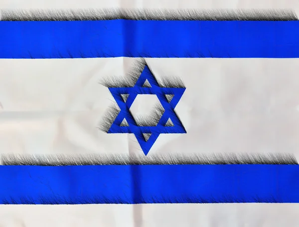 Tužkou Izrael vlajka na den nezávislosti — Stock fotografie