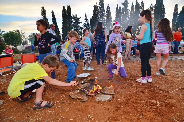 Lag BaOmer Bonfires in Israel — Stock Photo, Image