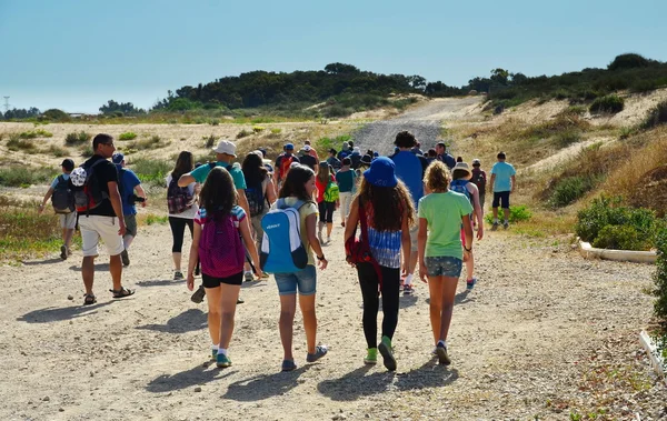 Gifted kids on a field trip — Stock Photo, Image