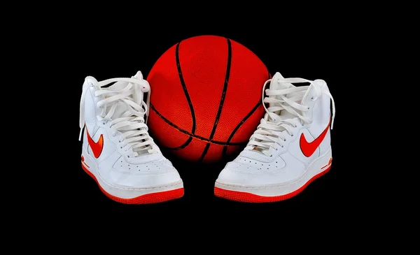 Yüksek top klasik nike af-1 basketbol spor ayakkabı ayakkabı — Stok fotoğraf