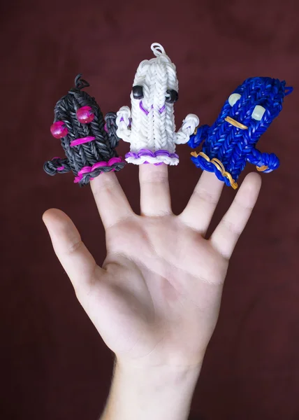 Loom band ghosts — Stock Photo, Image