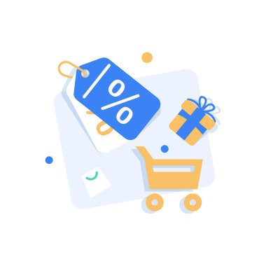 Çevrimiçi Pazarlama vektör çizimi. İnternet iş süreci