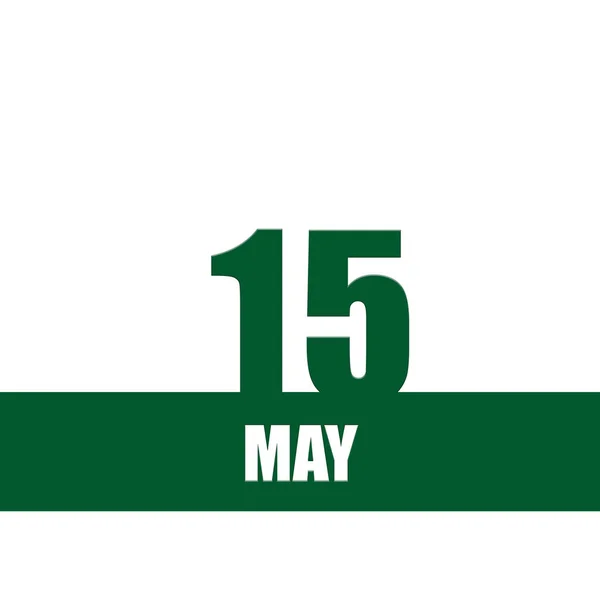 Mai Tag Des Monats Kalenderdatum Grüne Zahlen Und Streifen Mit — Stockfoto