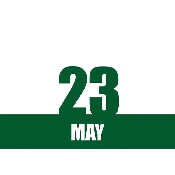 Maja Dzień Miesiąca Data Kalendarzowa Zielone Numery Paski Białym Tekstem — Zdjęcie stockowe
