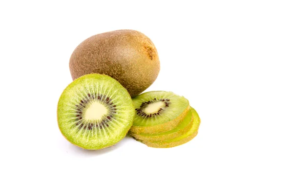 Owoce kiwi i Chiński agrest (actinidia chinensis). — Zdjęcie stockowe