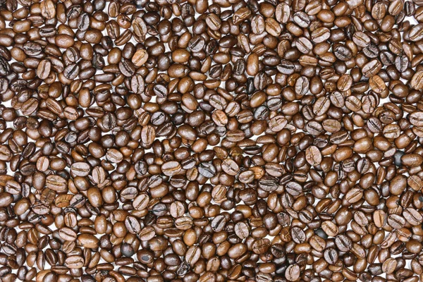 Tekstura tło zbliżenie ziarna kawy — Zdjęcie stockowe