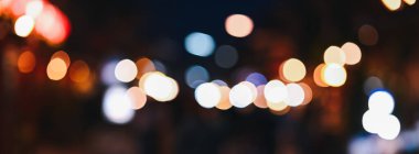 Renkli şehir ışıkları arka plan bokeh, ışıklar bulanık bokeh arkaplan