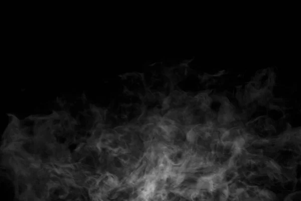 White Smoke Black Background Realistic Smoke Overlay Different Projects Design — Stockfoto