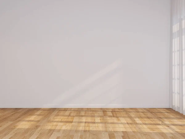 Blank white interior room Wall mockup background,empty white walls corner and wood floor contemporary,3D rendering