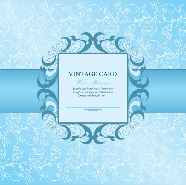 Invitation carte vintage — Image vectorielle