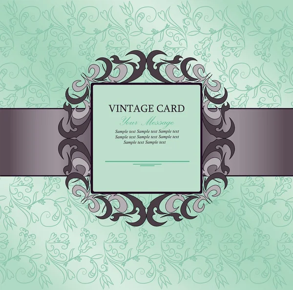 Invitation carte vintage — Image vectorielle