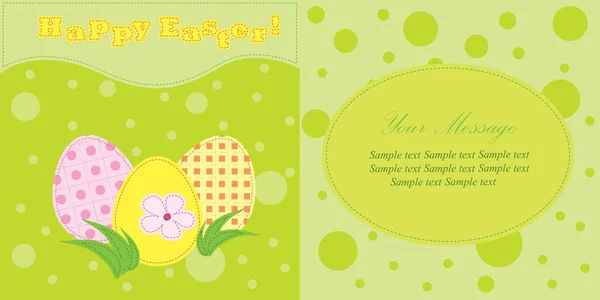 Un conjunto de tarjetas de Pascua vector colorido — Archivo Imágenes Vectoriales