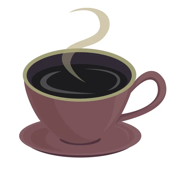 Una taza de café. — Vector de stock