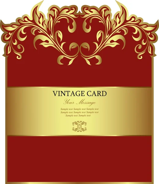 Luxury vintage card — Stock Vector