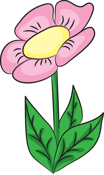 Schöne Cartoon-Blume — Stockvektor