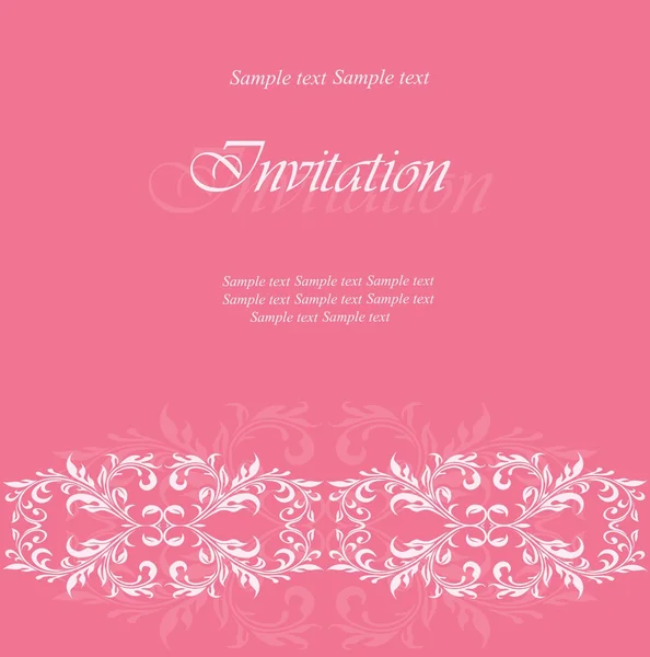 Carte d'invitation ou d'annonce — Image vectorielle