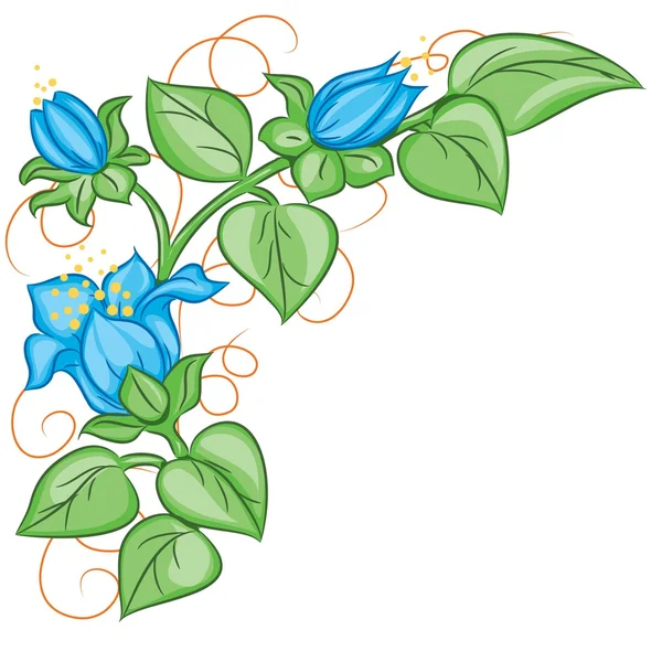 Elemento decorativo floral — Archivo Imágenes Vectoriales