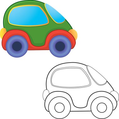 vektör oyuncak araba