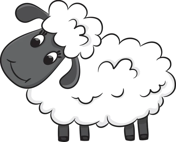 Cartoon sheep — Stock Vector