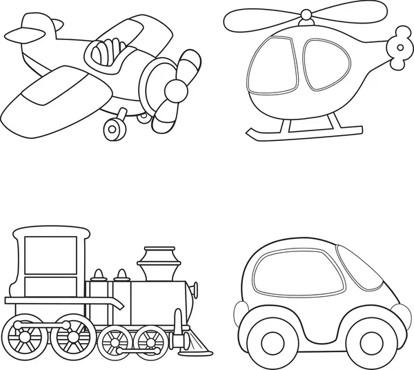 Transporte de desenhos animados — Vetor de Stock