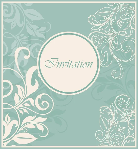 Invitation vintage card — Stock Vector