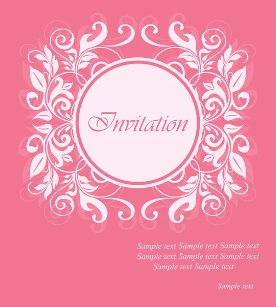 Invitation carte vintage — Image vectorielle