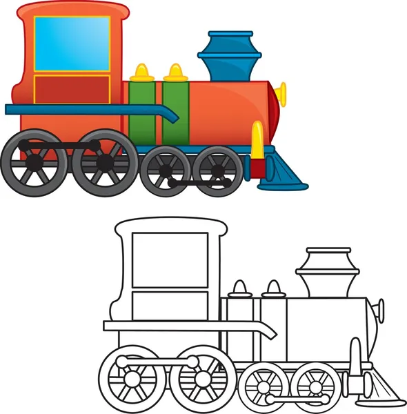 Train toy — Stock Vector