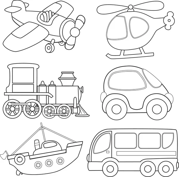 Transporte de dibujos animados — Vector de stock