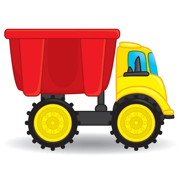 Dump truck toy — Stock Vector