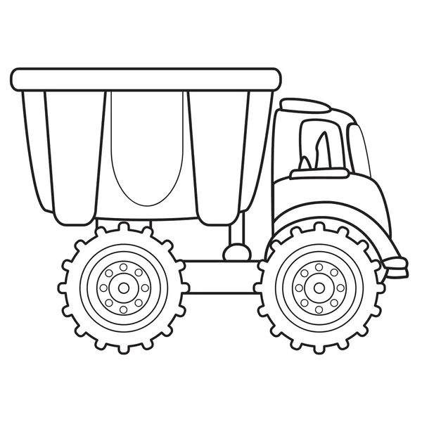 Dump truck toy — Stock Vector