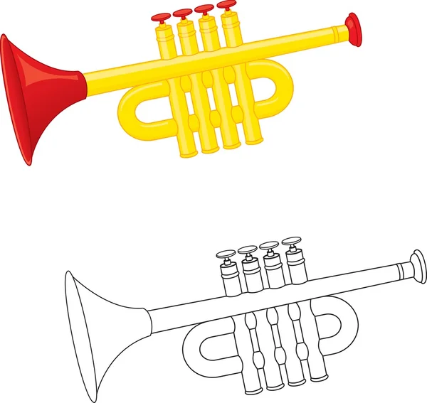 Jouet trompette — Image vectorielle