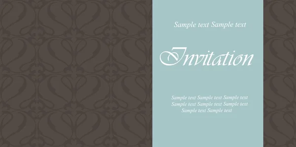 Carte d'invitation florale — Image vectorielle