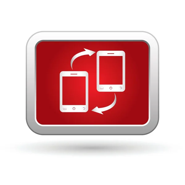 Telefoon verbinding pictogram onbutton — Stockvector