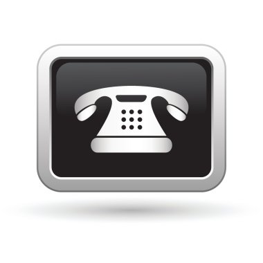 Telefon simgesi. vektör illüstrasyonu