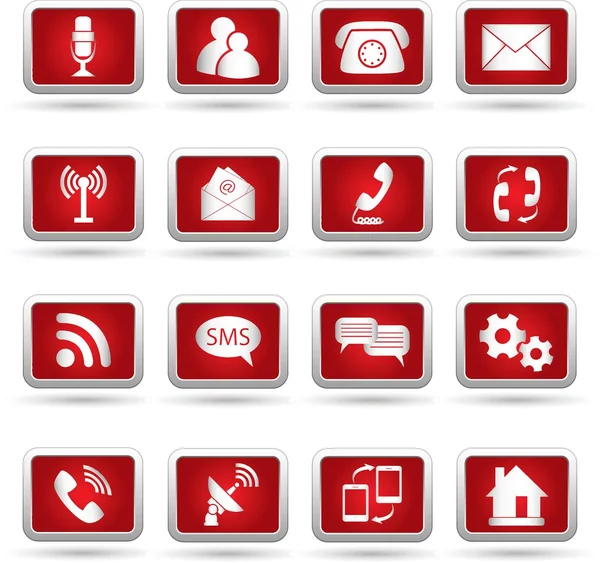 Communicatie-iconen — Stockvector