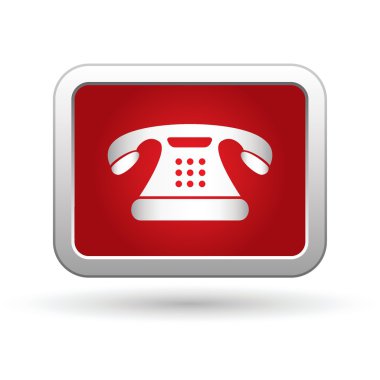 Telefon simgesi. vektör illüstrasyonu